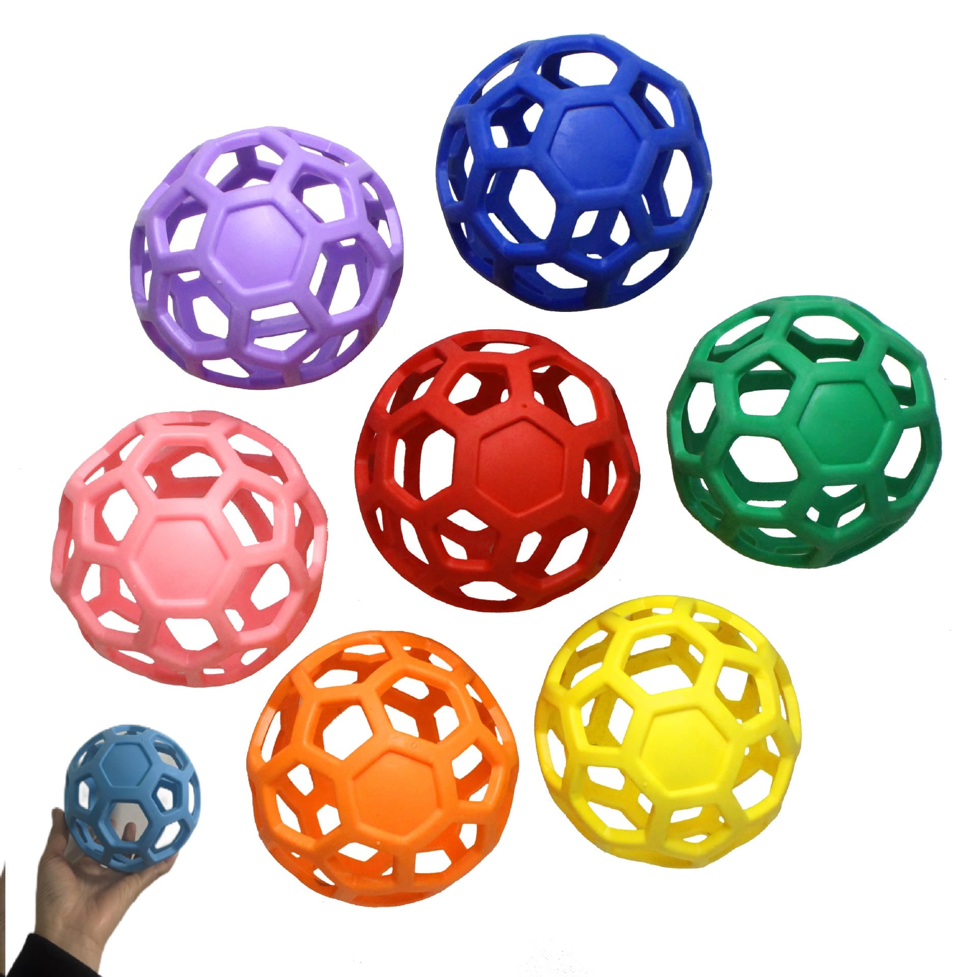 In Stock Multi-Color Factory Direct Dog Toy / Polo Ball / TPR Pet Toy / Hollow Ball / Durable Chew Toy for Dogs