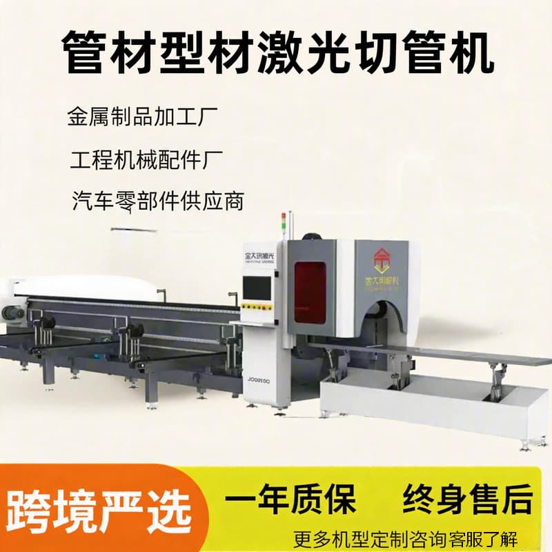 Cross-border high-power laser pipe cutting machine thick-walled pipe laser pipe cutting machine automatic feeding pipe integrated cutting equipment