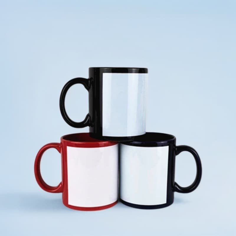 Factory direct sale heat transfer sublimation cup coating patch full color flower paper cup ceramic mug LOGO custom cup printing