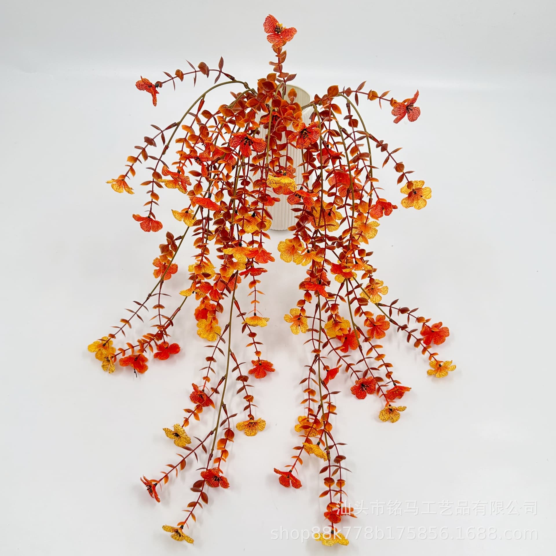 Cross-border hot style Autumn 39-mesh Eucalyptus Violet Rattan Season Series Silk Flower Home Wedding Decoration Wall Hanging
