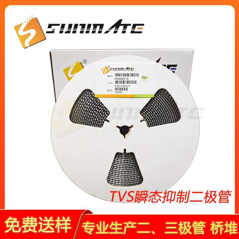 TVS transient voltage suppressor diodes P4SMA9.1A, P4SMA10A, P4SMA11A, unidirectional 400W power SMA