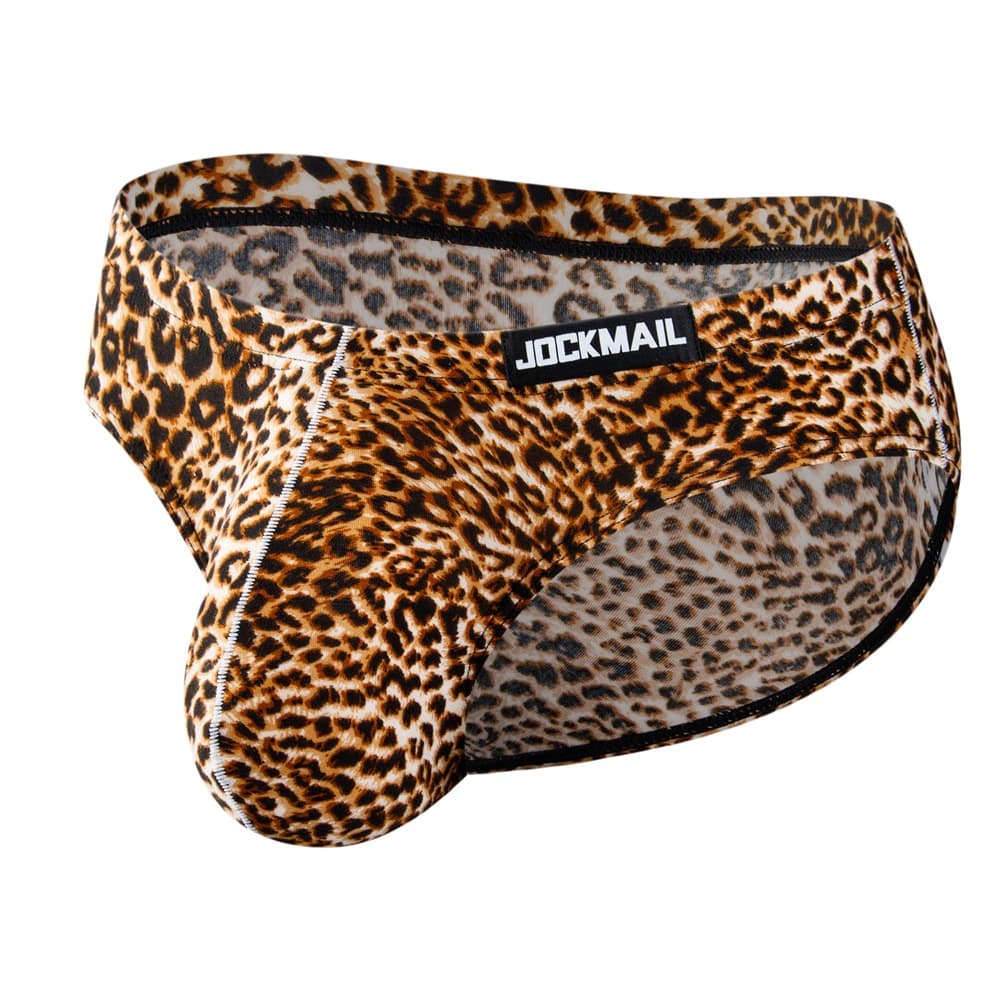 Sexy Men's Triangle Underwear Breathable Antibacterial U-Shape Big Pouch Milk Silk Fabric Low Waist Briefs for Couples Summer