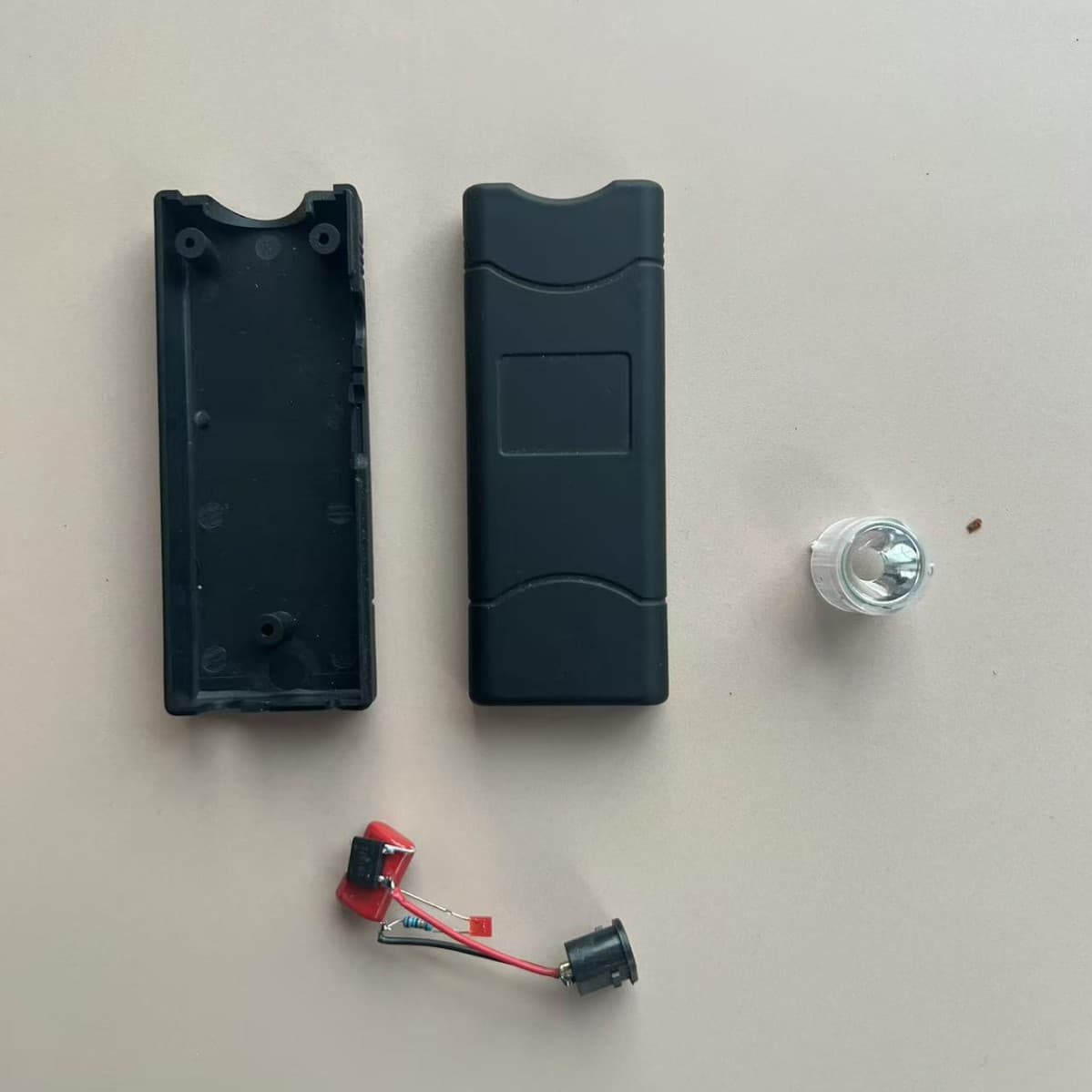 Flashlight Plastic Housing 801 Accessories Full Set Self-Defense Flashlight ABS Multi-Color Independent Site Amazon