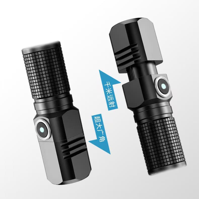 New P100 Portable Mini Rechargeable LED Outdoor Light Type-C Strong Flashlight Drop Shipping