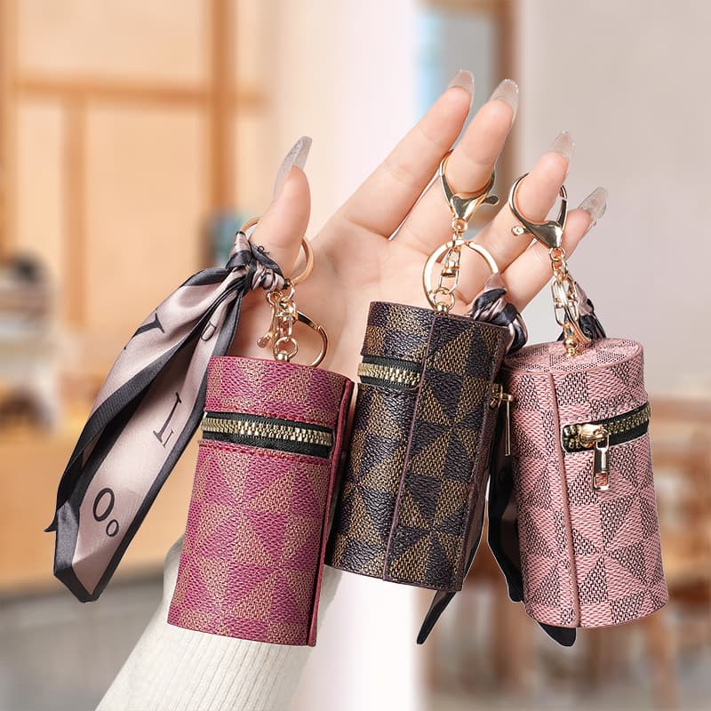 European and American Classic Logo Coin Purse 2024 New Small Bag Charm Earphone Case Lipstick Bag Mini Keychain Bag