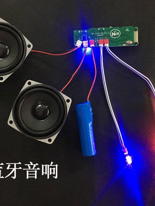 Bluetooth Audio Circuit Board Audio Receiver Module Radio USB SD Card Color Light 12V Motorcycle Speaker 24
