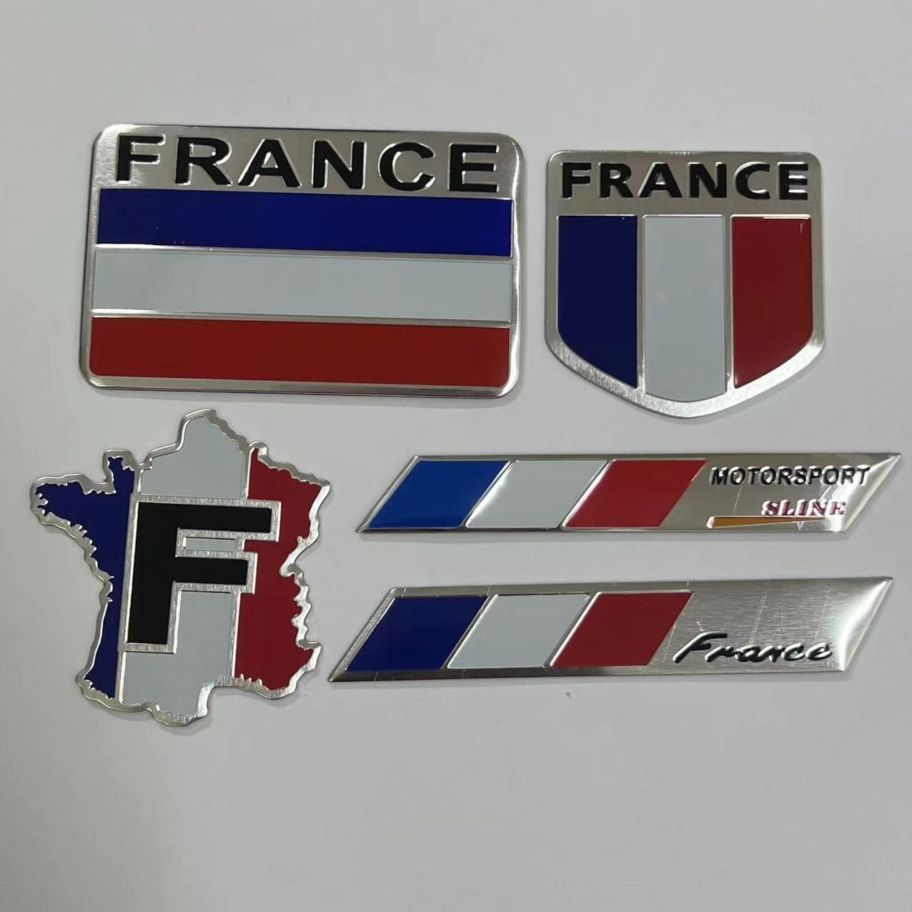 Suitable for the United States, the United Kingdom, Germany, France, Russia, Italy, Metal Labels, Random Decoration Labels, Personalized Car Stickers