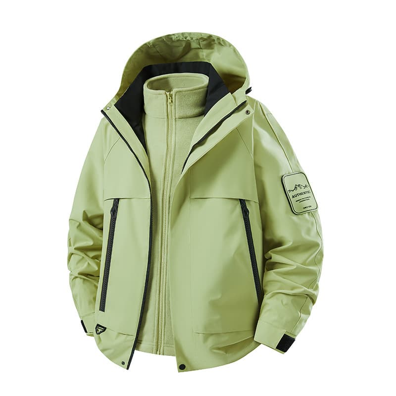2025 New Outdoor 3-in-1 Couple Style Windproof Waterproof Warm Graphene Polar Fleece Inner Liner 15 Colors Casual