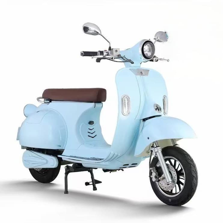 Roman Holiday 72V Electric Scooter Vespa Retro Electric Motorcycle Trendy Women's Electric Moped Scooter