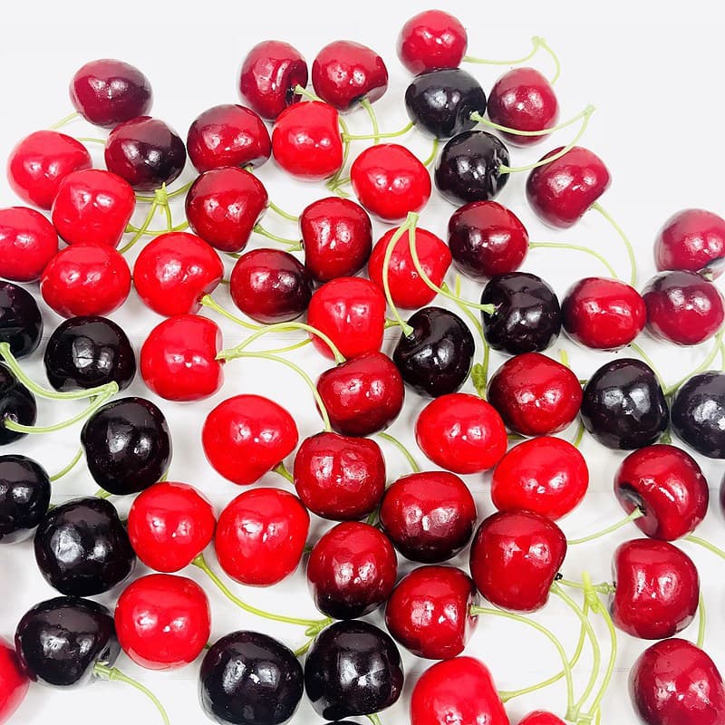 2.5cm Simulation Cherry Foam Material Large Cherry Simulation Cherry Cake Decoration Accessories Kindergarten Teaching