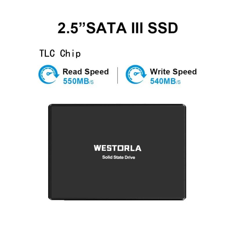 SSD Solid State Drive TLC NAND Laptop Desktop 2.5 Inch SSD SATA Storage PC Computer