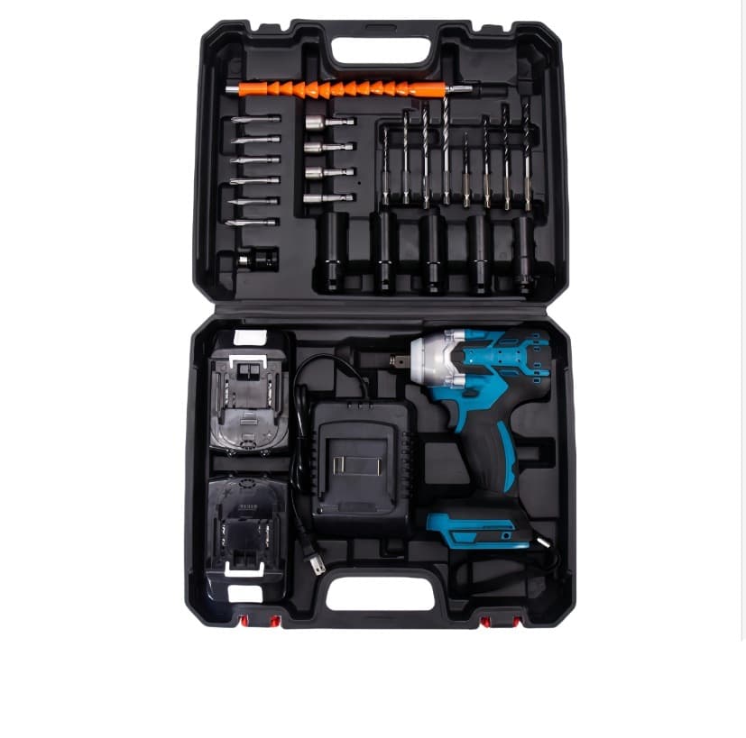 Makita-style Brushless Lithium-Ion Impact Wrench High Torque Scaffolding Tire Auto Repair Cordless Impact Gun Electric Wrench