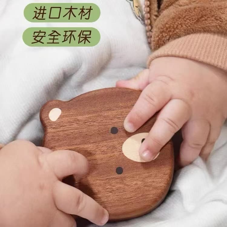 Wooden Umbilical Cord Keepsake Box Baby Belly Button Newborn Infant Hair Memorial Storage Box