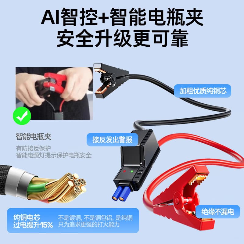 New Cross-Border Car Emergency Starter Power Bank All-in-One Lithium Battery Jump Starter with Air Compressor Tire Inflator