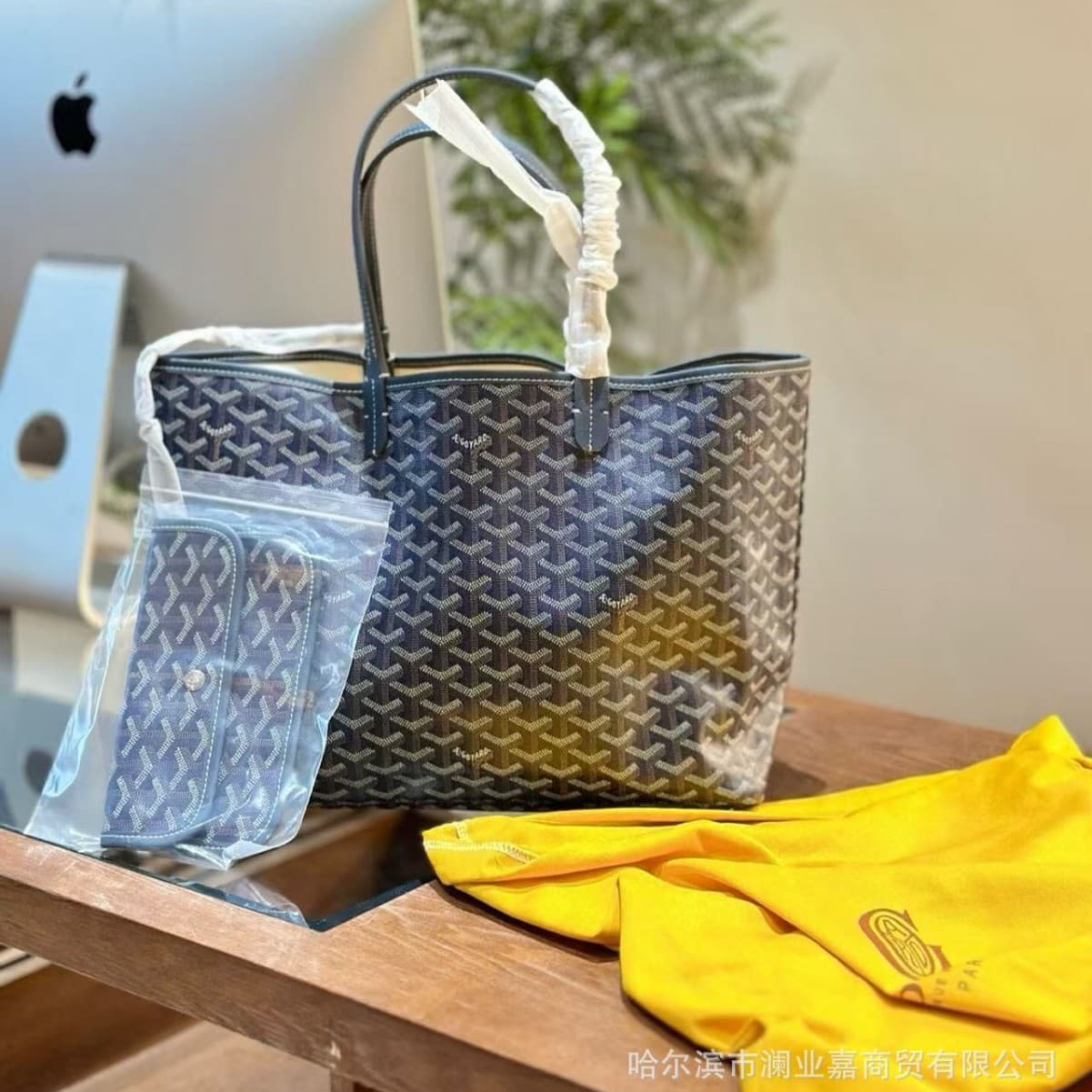 Goyard Tote Printed Shopping Bag Tote Bag Goyard Women's Bag European and American Large Capacity Mother-and-Child Underarm Handbag