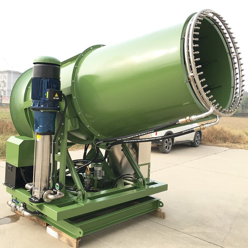Large Firefighting Extinguishing Vortex Fan Cannon Custom Production Manufacturer 200L 500L Mist Cannon Fine Water Mist Vortex Fire Cannon