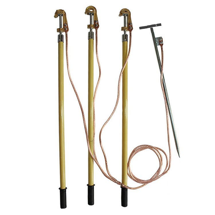 10KV High Voltage Outdoor Copper Hook Screw Compression Grounding Wire Monkey Head Grounding Rod Line Grounding Wire