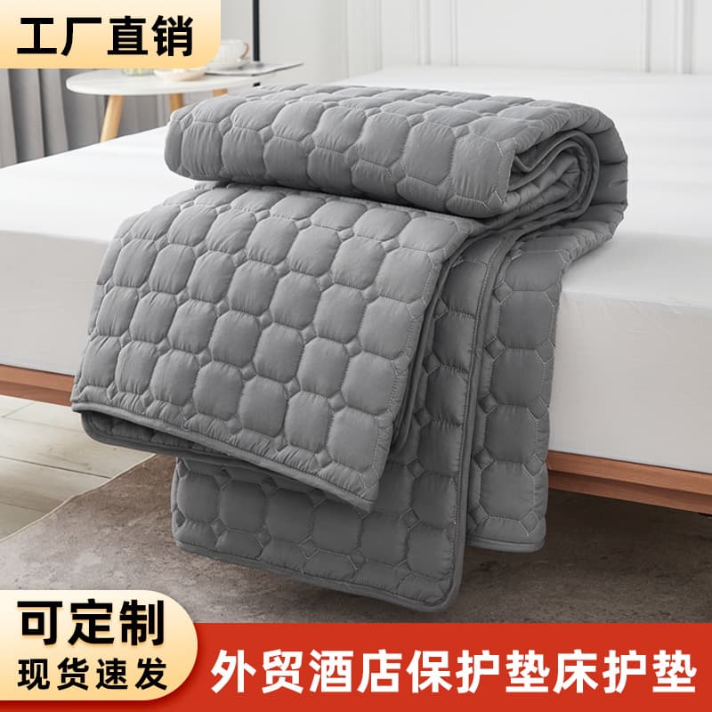 Hotel Mattress Protector, Breathable, Anti-Slip, Thin and Soft Pad for Hotel Bedding, Guesthouse Use