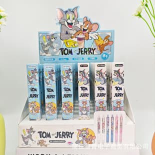 Cartoon Hot-Selling Tom and Jerry Blind Box Pen Creative High-Appearance Tom and Jerry Student Gel Pen Signature Pen Rollerball Pen