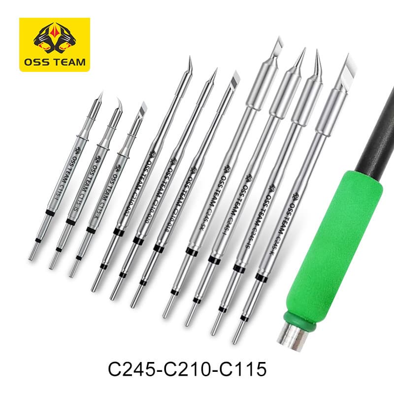OSS TEAM soldering iron tip C210 C115 C245 universal soldering tip integrated soldering iron heating core heating tip