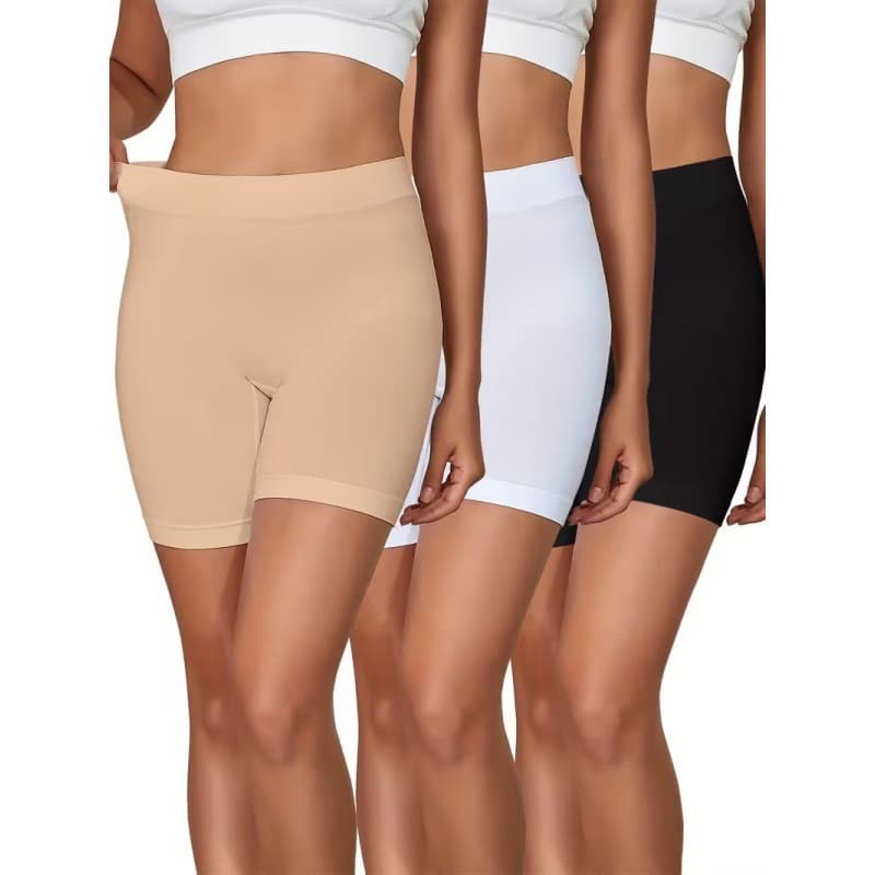Amazon Seamless Yoga Shorts 3-Inch High-Waist Tummy Control Body Shaping Butt Lifting Seamless Underwear Plus Size Shapewear Pants
