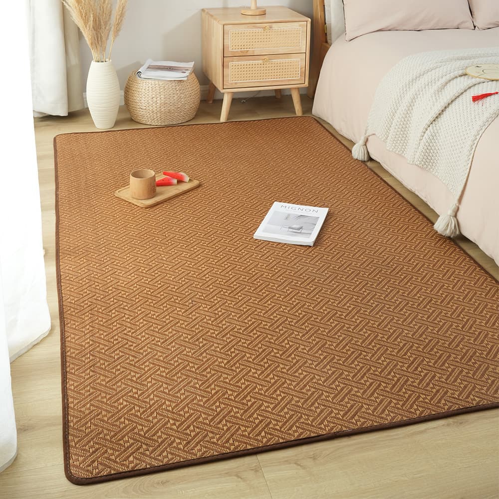 Custom Summer Rattan Mat for Living Room Sofa Cushion, Tatami Mat, Bedside Floor Mat, Floor Sleeping Rattan Mat