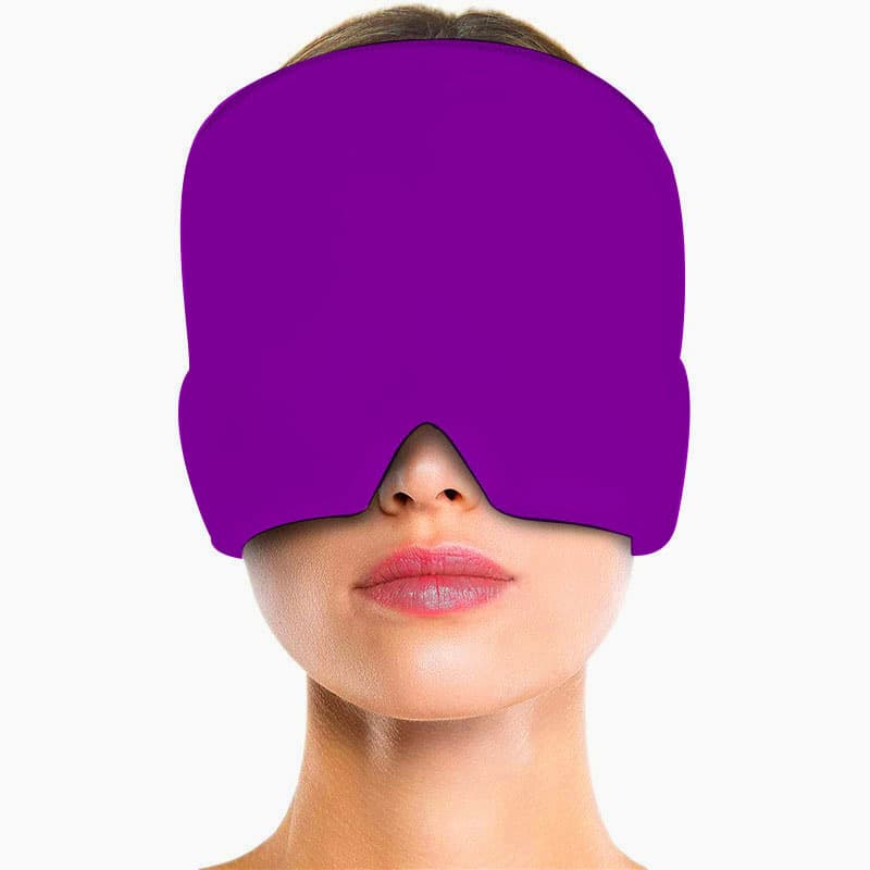 Migraine Hat Hot and Cold Therapy Head Wrap Gel Ice Pack Face Mask Stretchable Physiotherapy Care Head Cover Multifunctional