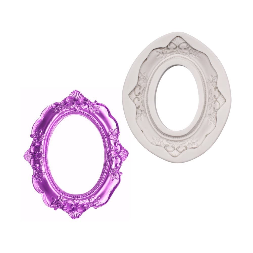 New Retro Frame Mold Photo Frame Silicone Mold Cake Decoration Chocolate Clay Resin Mold