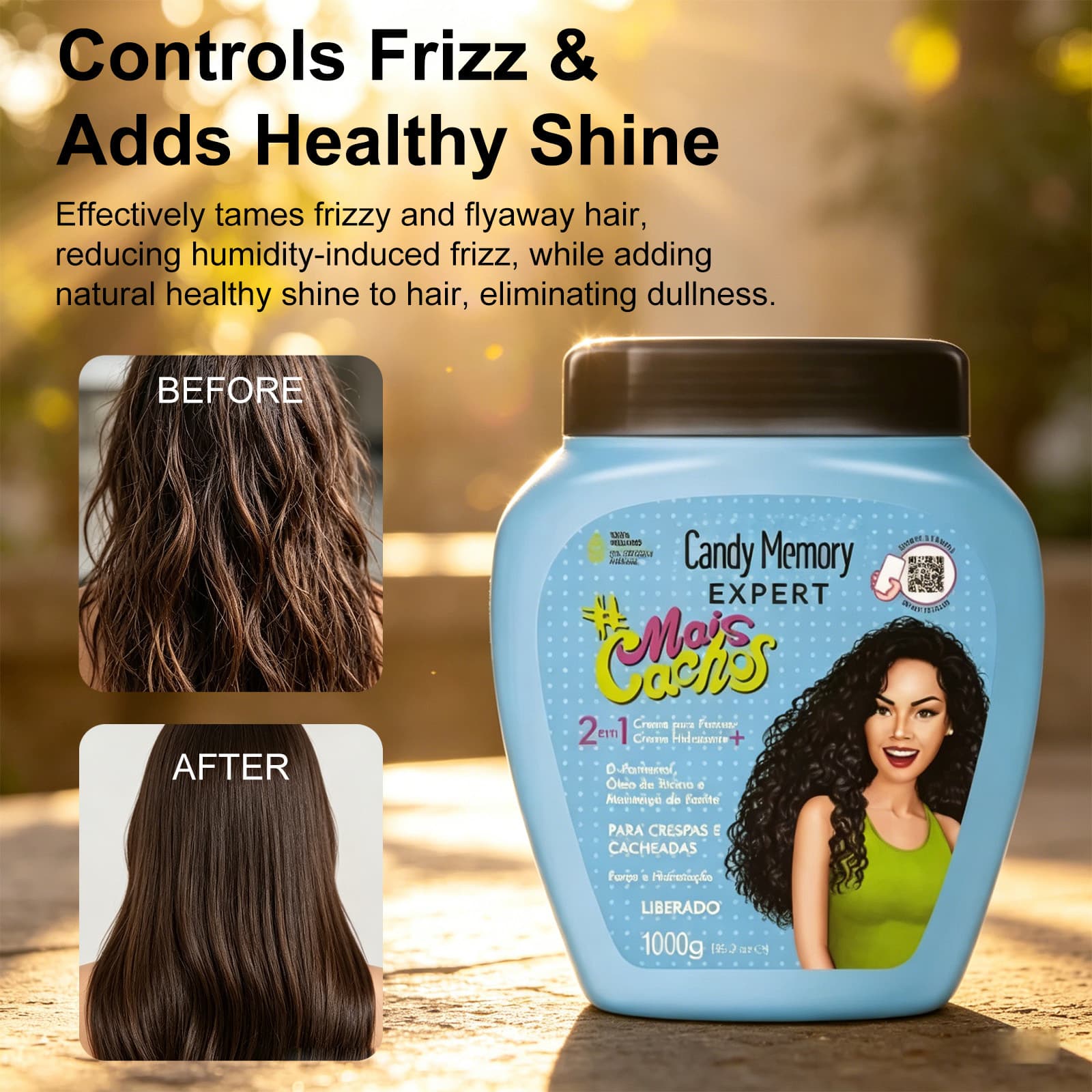 Cross-border No-Rinse Conditioner Lightweight Hair Smoothing Softening Nourishing Moisturizing Repair Hair Mask