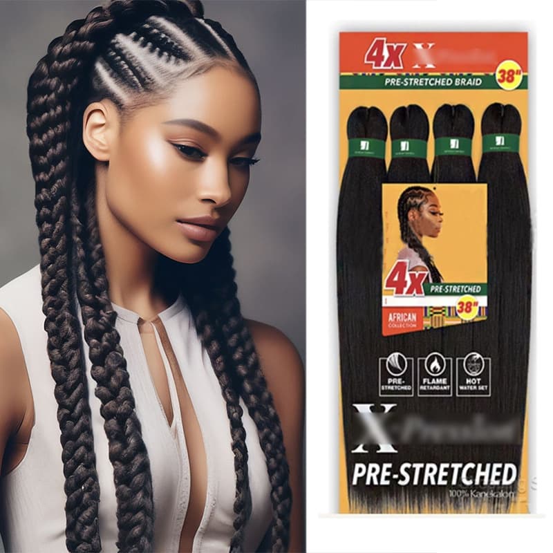 African Cross-Border Dreadlocks Wig 4X Pre-Stretched Braiding Hair XP Pre-Stretched Braiding Hair
