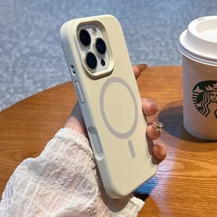 Compatible with Apple iPhone 17 PM, liquid silicone phone case, built-in MagSafe strong magnetic, premium feel for iPhone 16 Pro