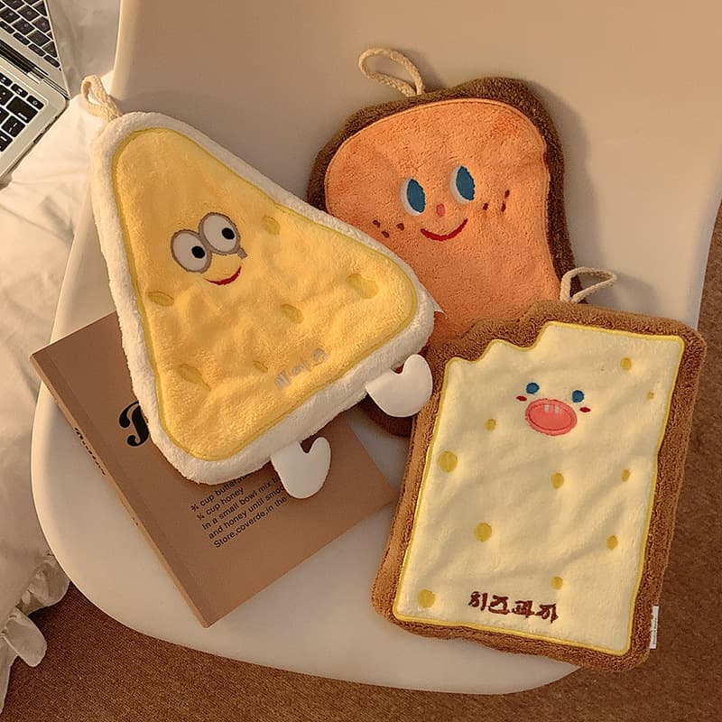 Bathroom Hand Towel Cute Hanging Cartoon Souvenir Absorbent Hanging Odor-Free Handkerchief Towel Wash Hand Small Square