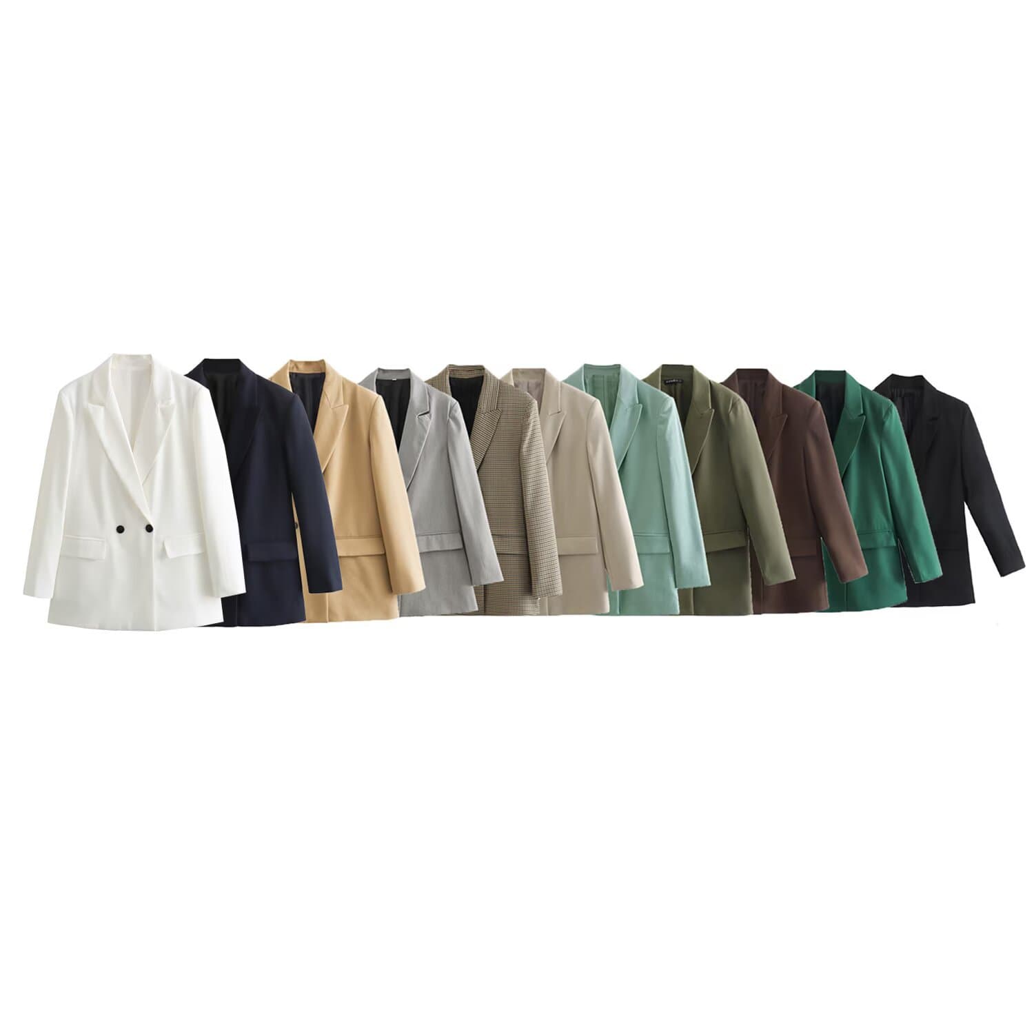 PB&ZA Women's 2025 Spring New Arrival Fashionable Versatile Simple Elegant Loose Blazer 2753132