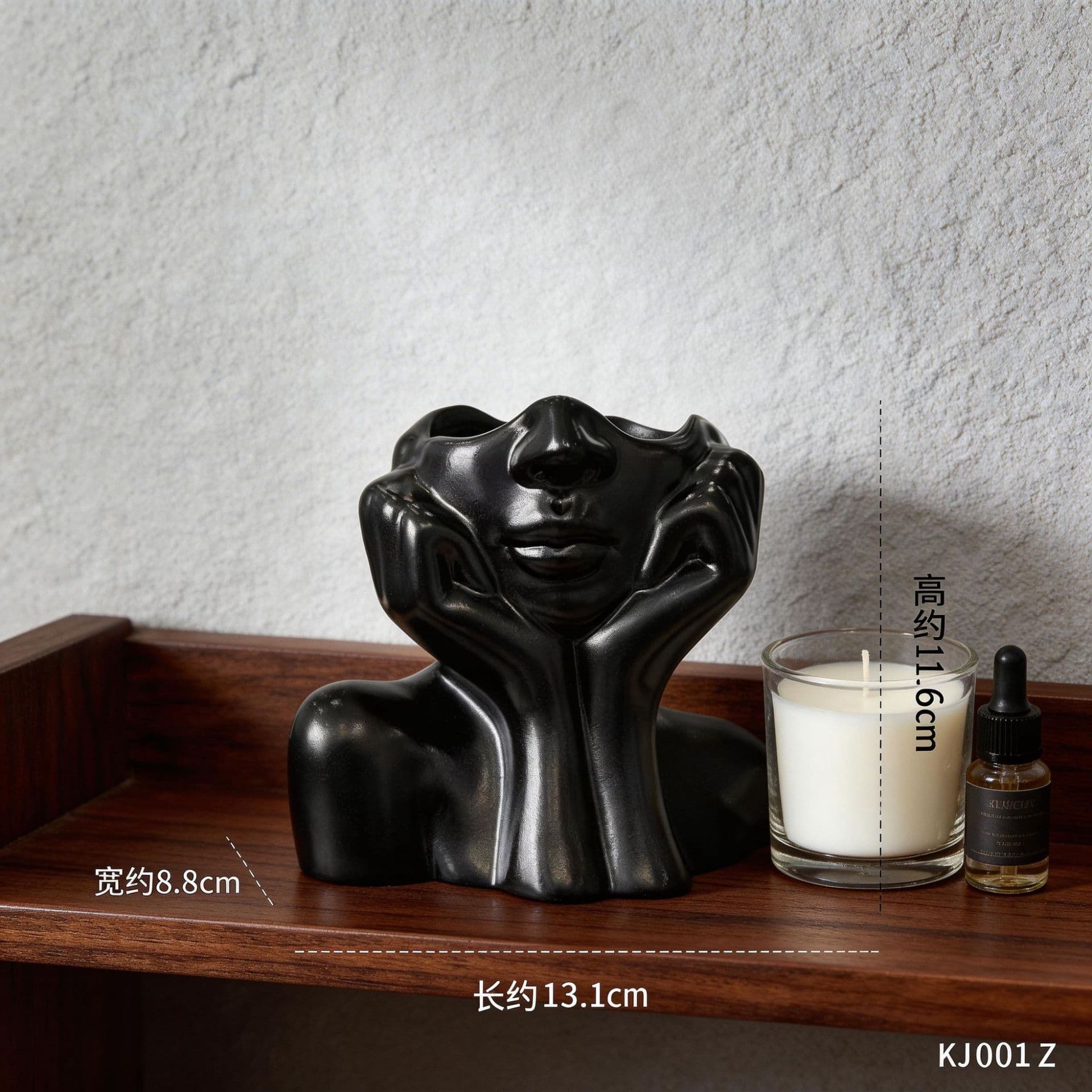 Modern Creative Resin White Girl Storage Home Living Room TV Cabinet Decorative Figurine Flower Vase Office Desk Ornament