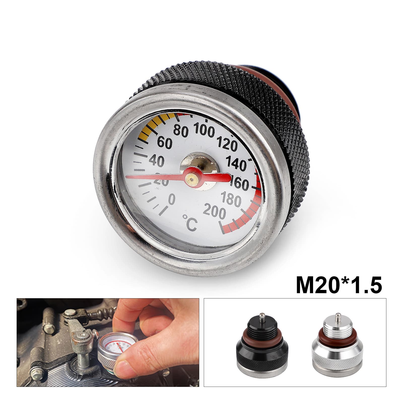 Motorcycle modification parts oil pressure gauge oil temperature gauge engine temperature gauge dipstick accessories