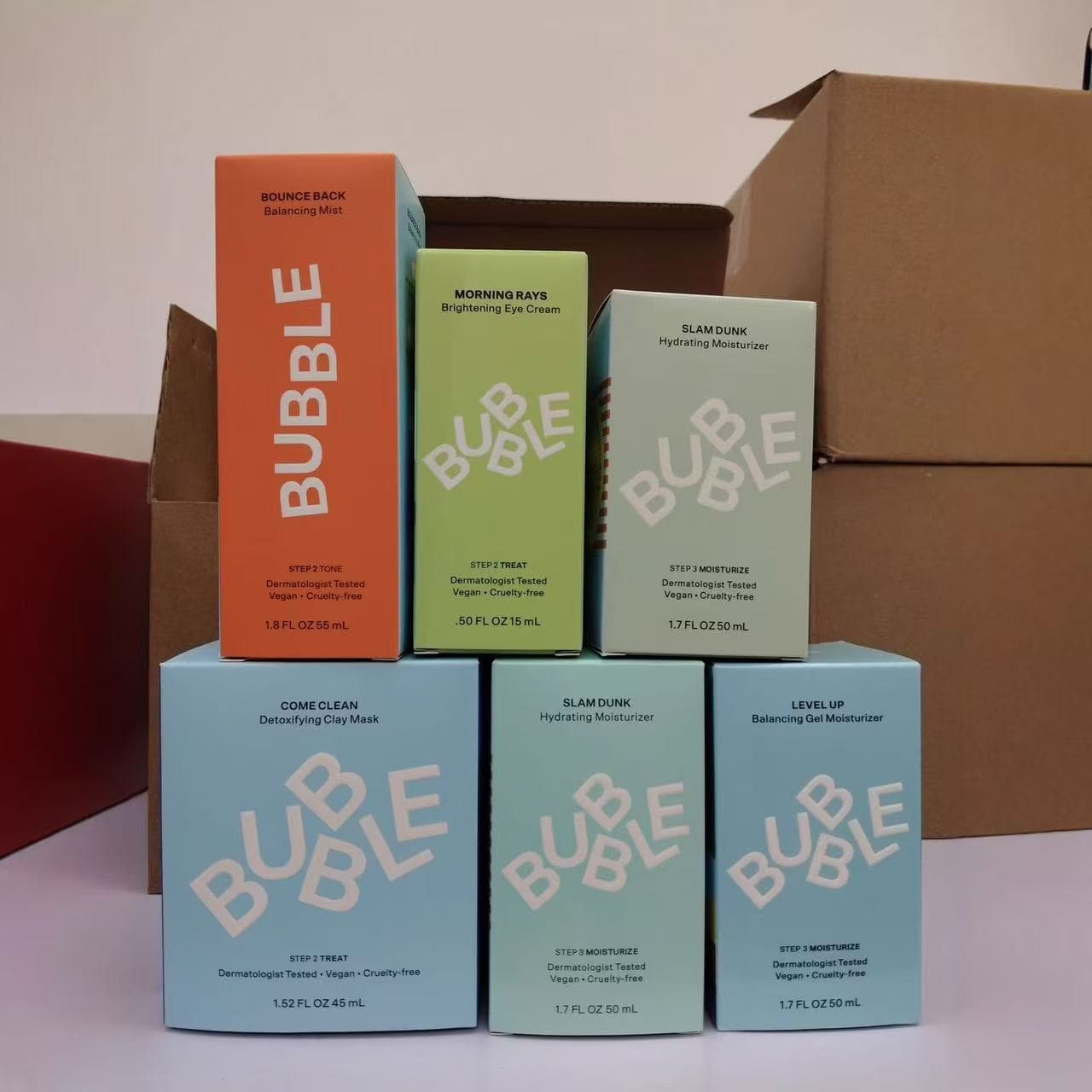 Cross-border in stock Bubble Skincare Moisturizing Cream 50ml Hydrating Refreshing Non-greasy Factory Direct