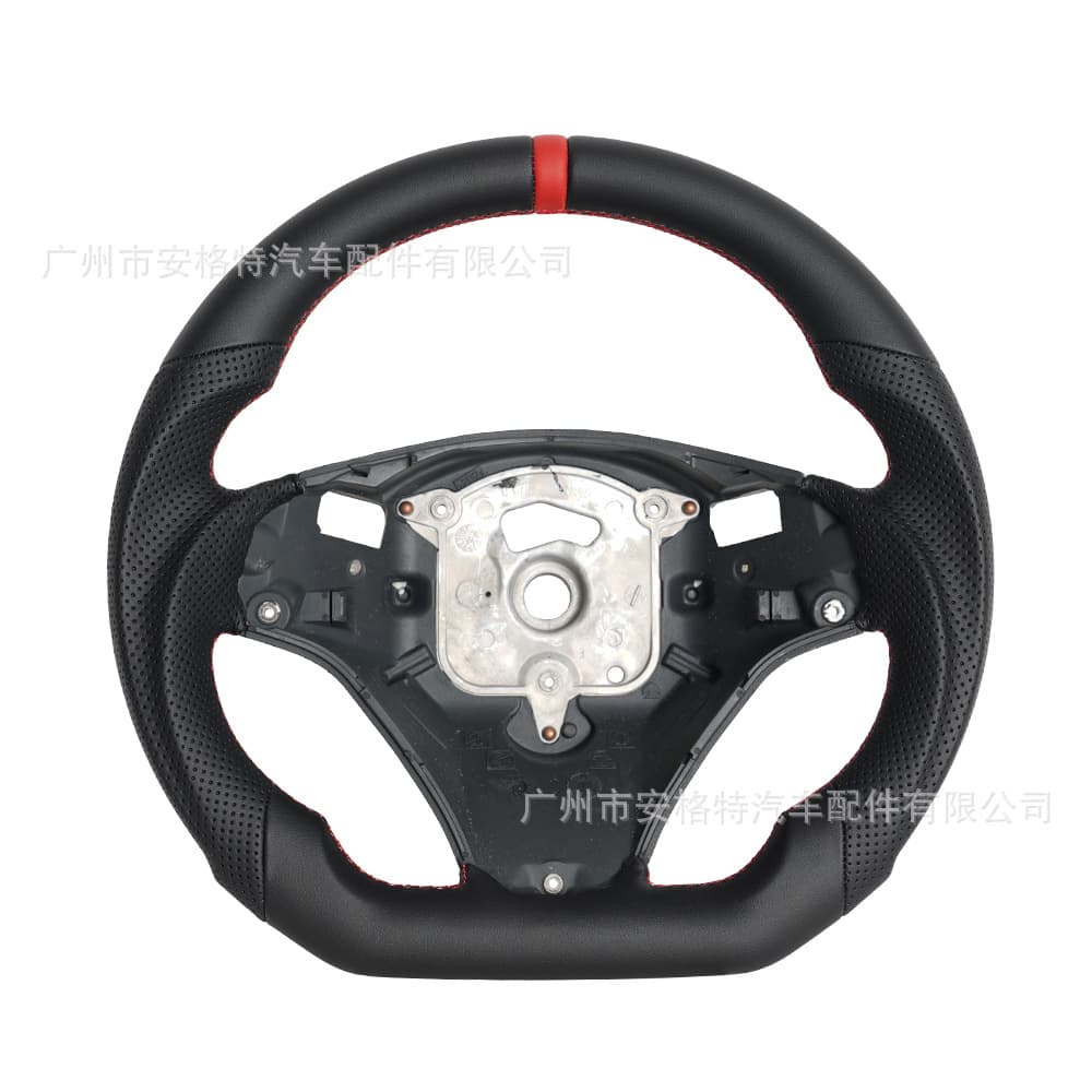 Cross-Border Hot Sale Suitable for 2006-2011 BMW E90 E92 Racing Full Leather Steering Wheel Modification and Customization