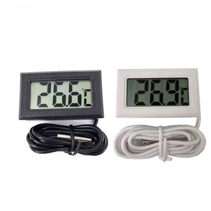 Factory Direct Mini Embedded Digital Thermometer with Waterproof Probe for Fish Tank, Refrigerator, Water Temperature - TPM-10