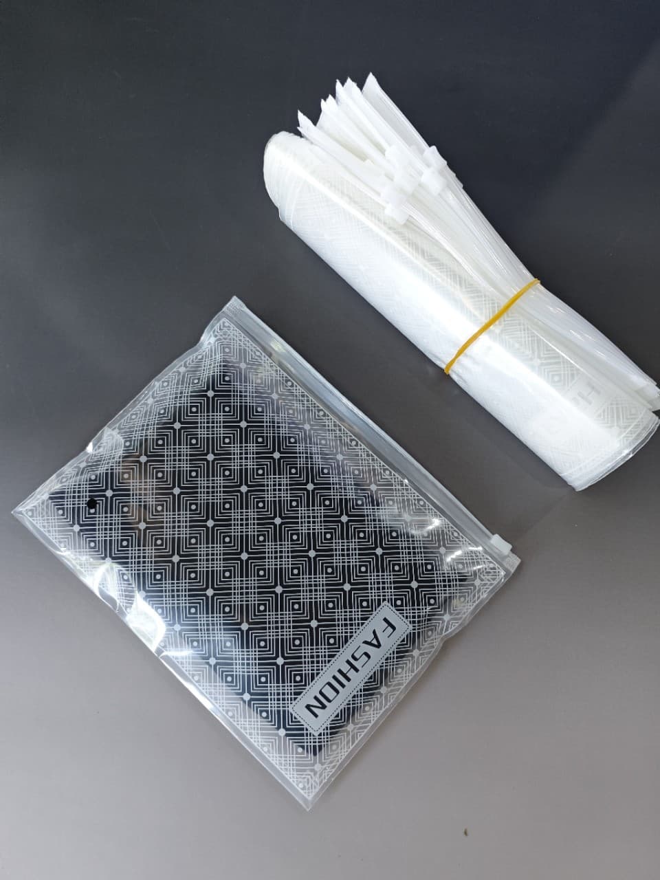 Frosted Zipper Bags, Transparent Packaging Bags for Socks, Underwear, and Clothes, Plastic Self-Sealing Storage Bags