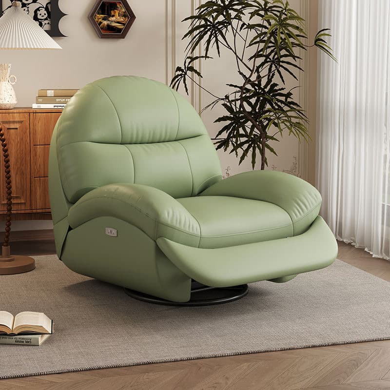 Space Capsule Single Leather Sofa Rocking Chair Cream Color Reclining Living Room Multi-functional Electric Massage Chair Lazy Sofa Factory