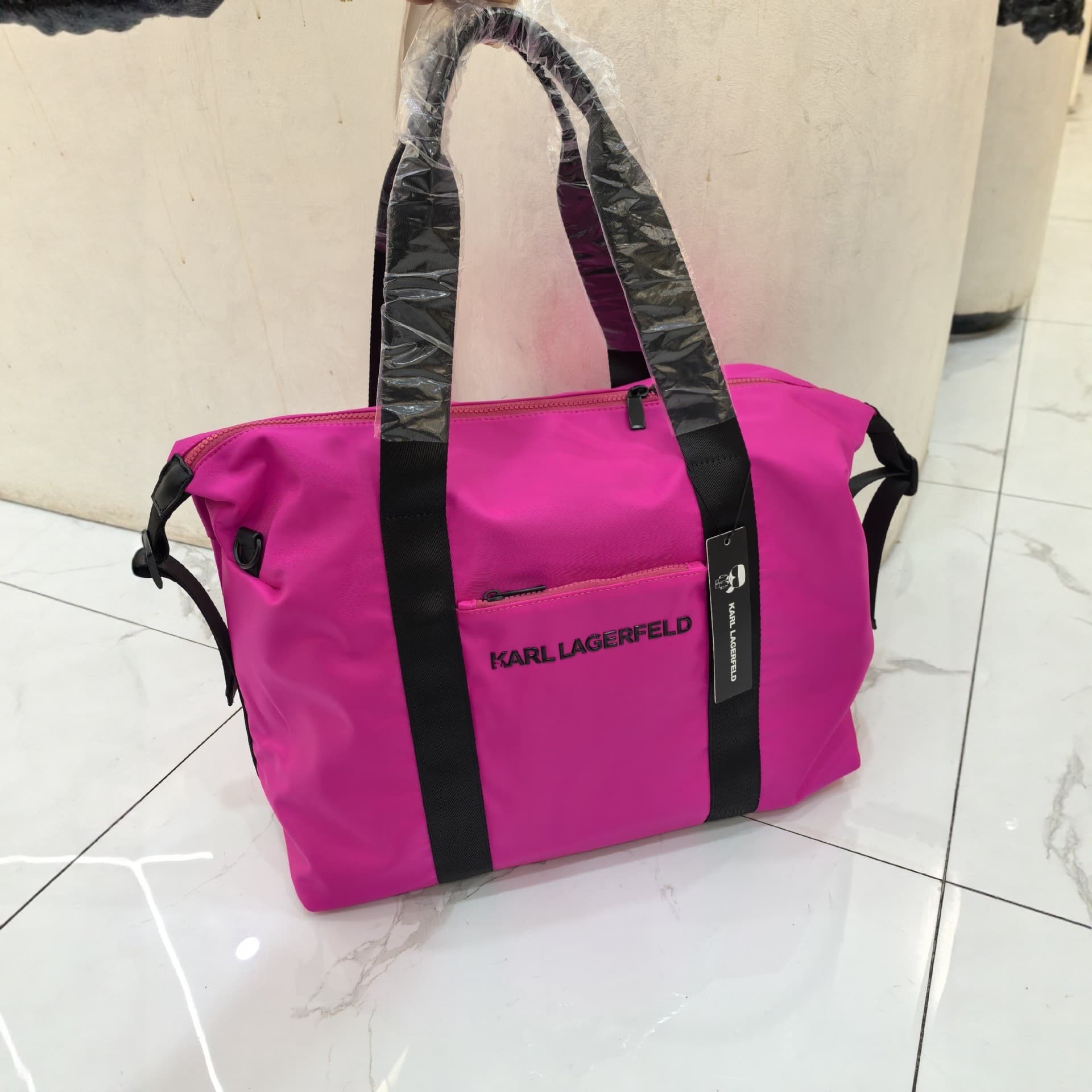 KARL LAGERFELD new large-capacity travel bag unisex fitness yoga bag waterproof nylon portable