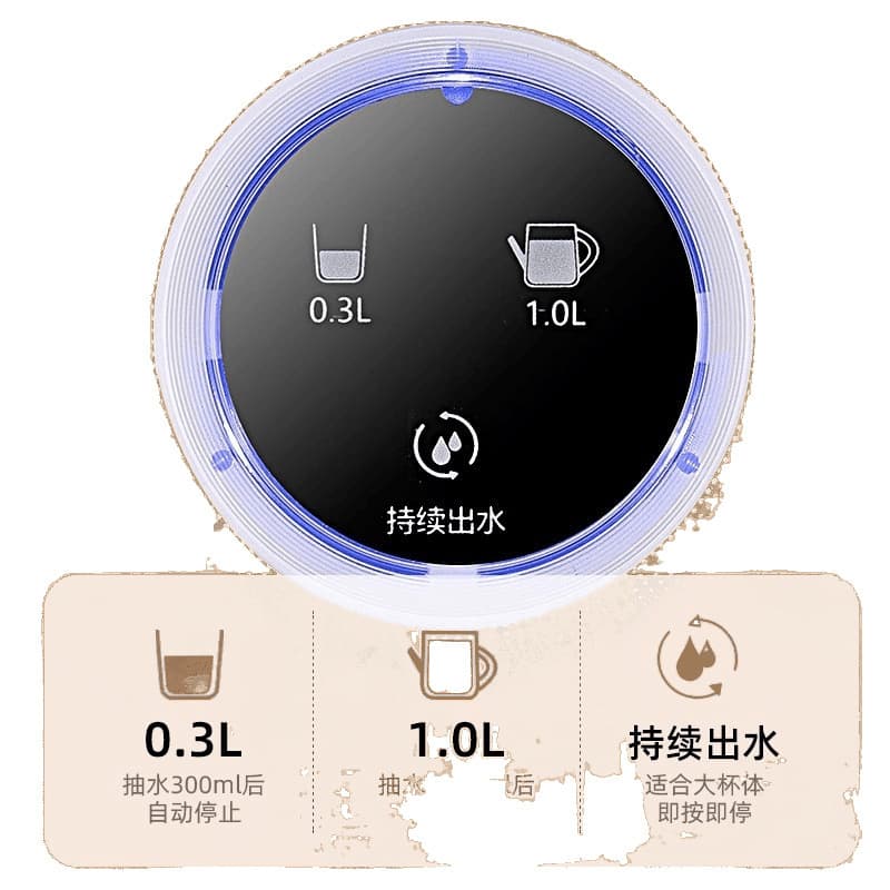 Table/Bucket Dual-Use Electric Water Pump, Automatic Self-Priming Dispenser for Mineral Water Drinking