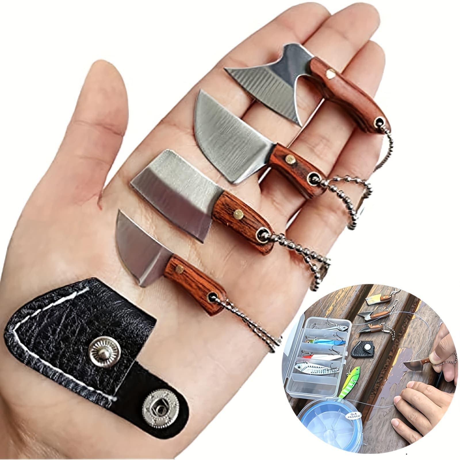 Key chain knife, gift knife, express knife, portable knife, key knife, non-folding knife, pendant, cross-border