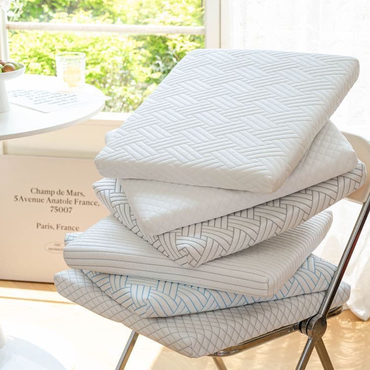Cross-border popular summer ice silk cool cushion Korean style simple dining chair cushion breathable non-slip chair cushion factory direct sale