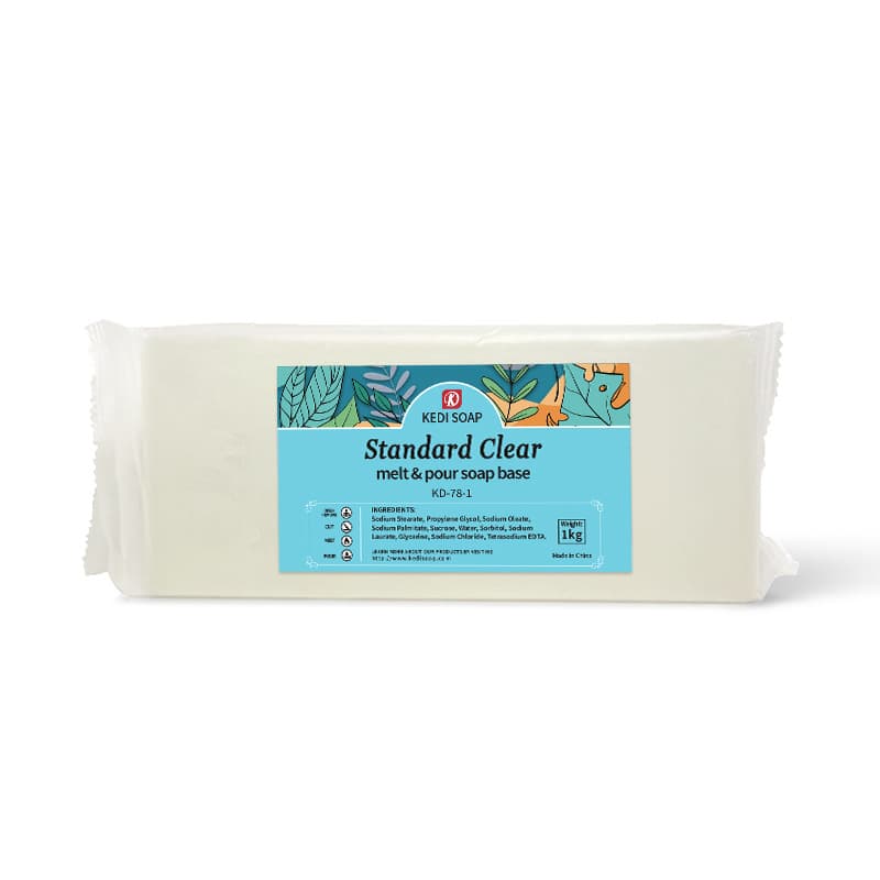 Factory direct sales of plant essential oil soap base 1 kg transparent soap base for making essential oil soap raw materials semi-finished products