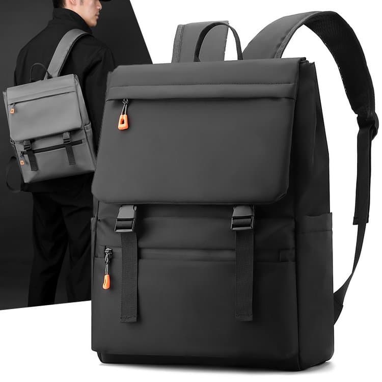 2025 Casual Backpack Korean and Japanese Trendy Flap Dual-Use Backpack Unisex School Bag Computer Backpack Wholesale