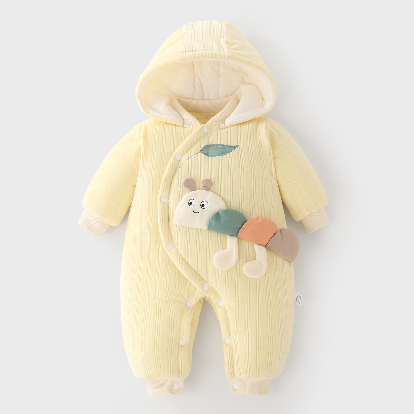 Baby Clothing, Newborn Baby Boy and Girl Outdoor Crawling Suit, Thickened Onesie with Detachable Hood, Drop Shipping