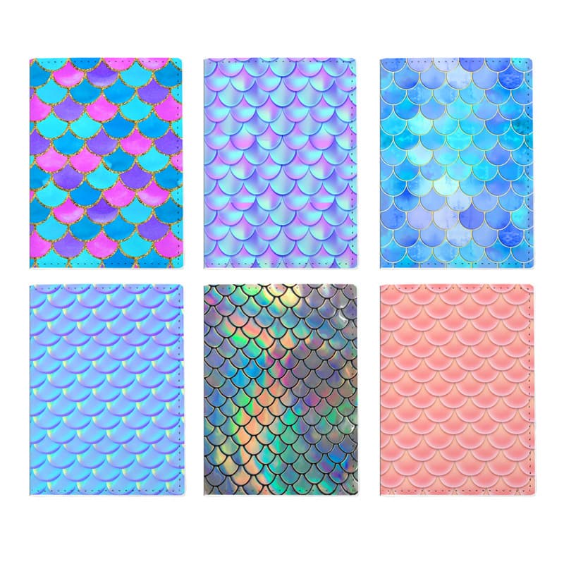 Travel European and American personalized fish scale pattern passport protective cover waterproof passport bag passport holder document bag wholesale