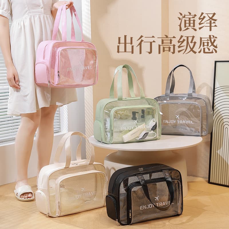 New Wet-Dry Separation Gym Bag Transparent Swim Bag Large Capacity Storage Bag Sports Bag Beach Bag Swim Bag Wholesale