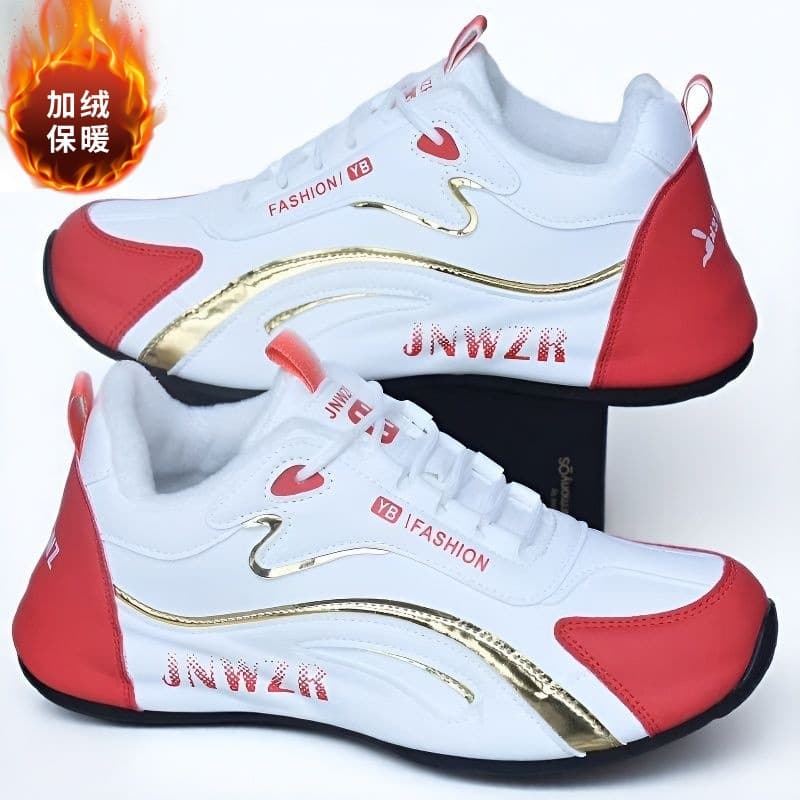 Men's Sneakers Autumn Breathable Casual 2025 Plush Lined Warm Closed-Toe Shoes Douyin Kuaishou Drop Shipping Cross-border